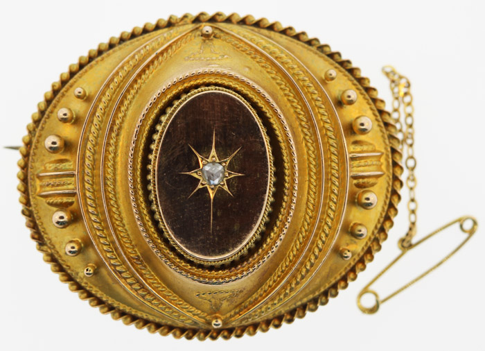 Georgian Mourning Brooch in... image