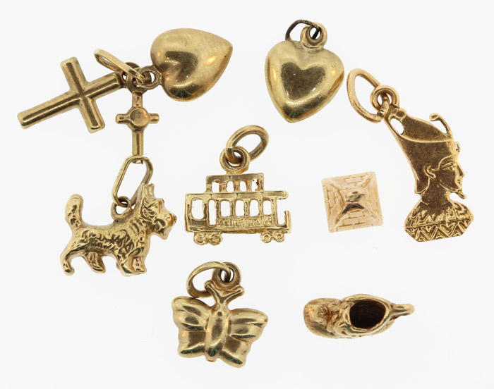 Small Gold Charms in 9ct Go... image