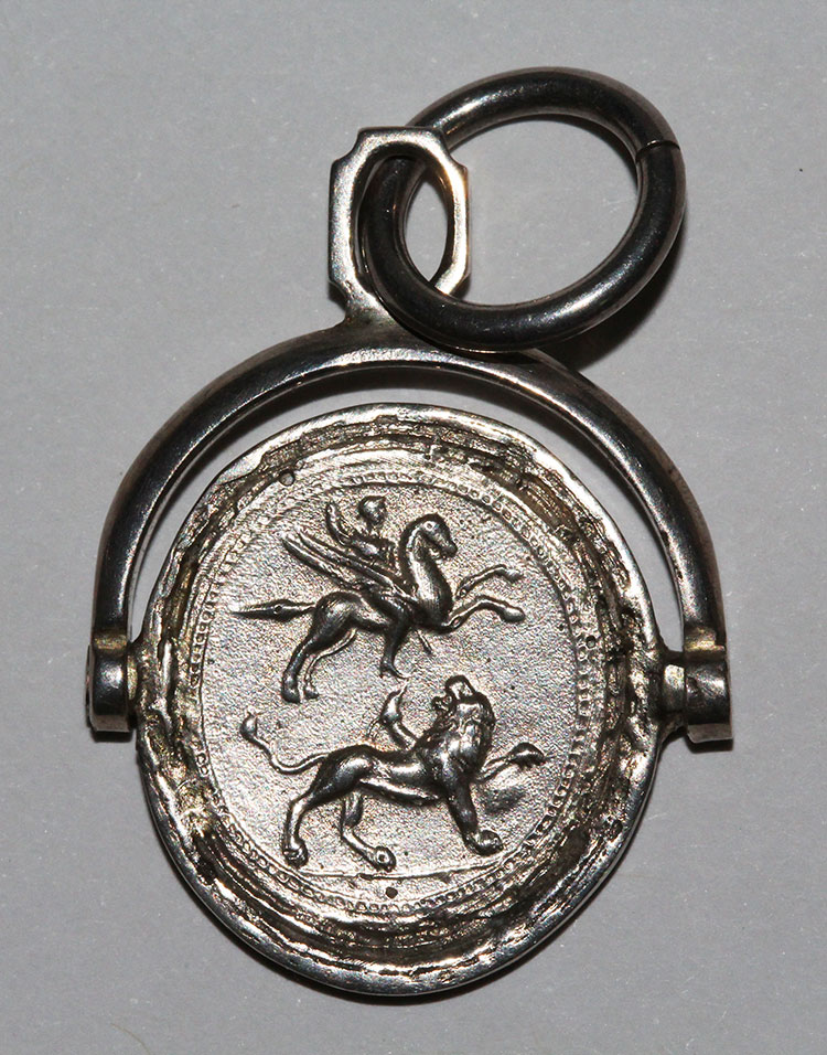 Vintage Silver Fob Pendant image