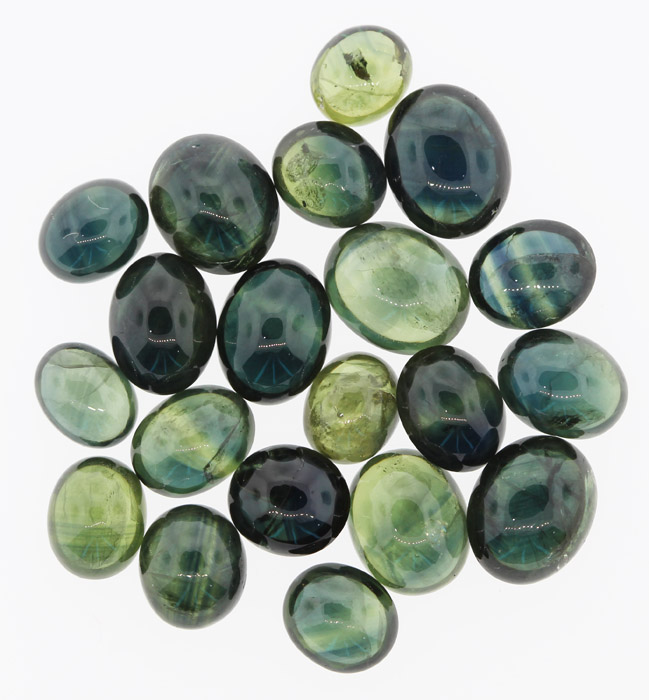 Green Cabachon Sapphires (2... image