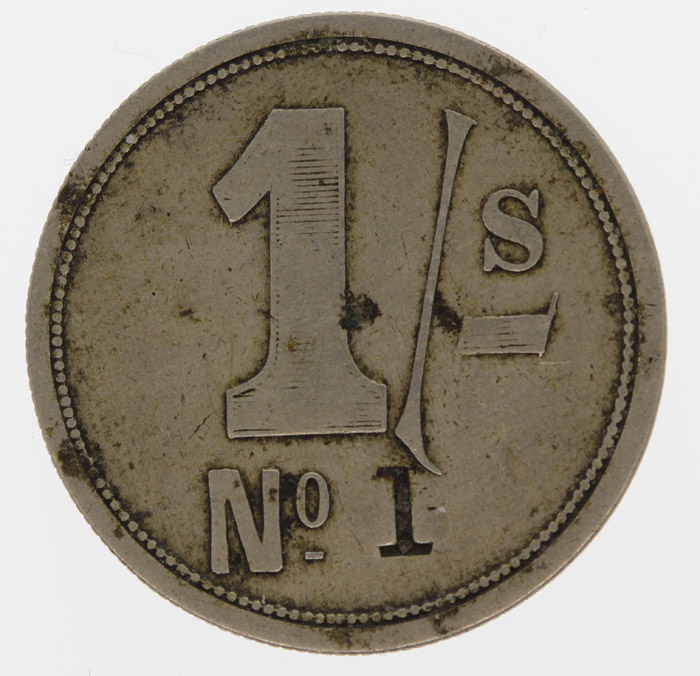 Australia 1/- Check Piece, ... image