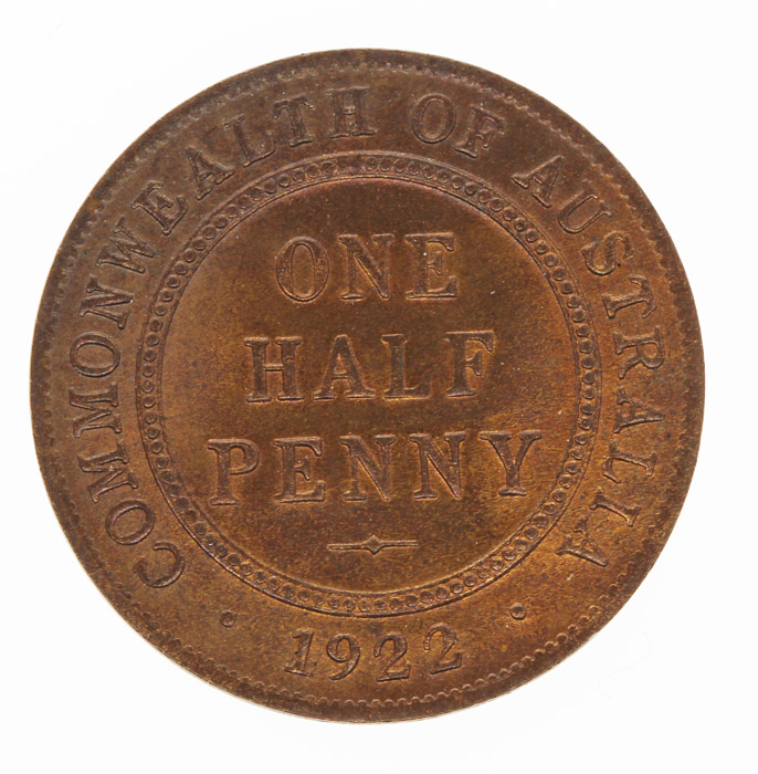 Australia 1922 Halfpenny, C... image