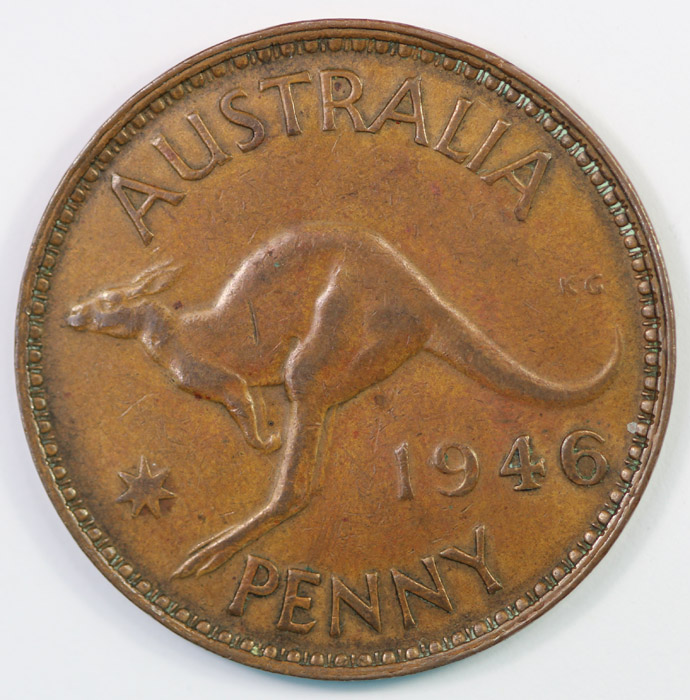 Australia 1946 Penny, Very ... image