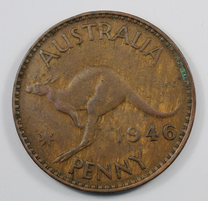 Australia 1946 Penny, good ... image