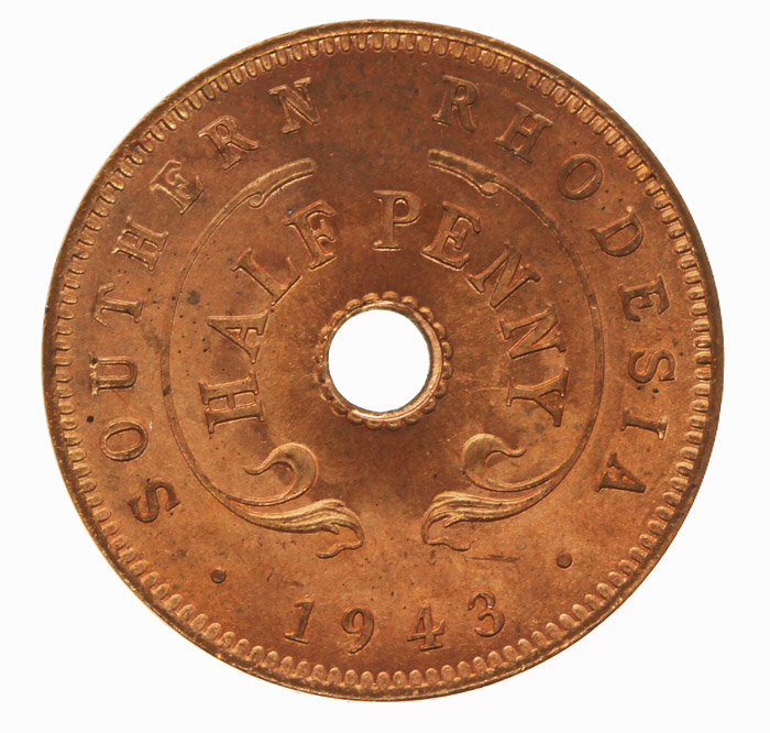 Southern Rhodesia 1943 Half... image