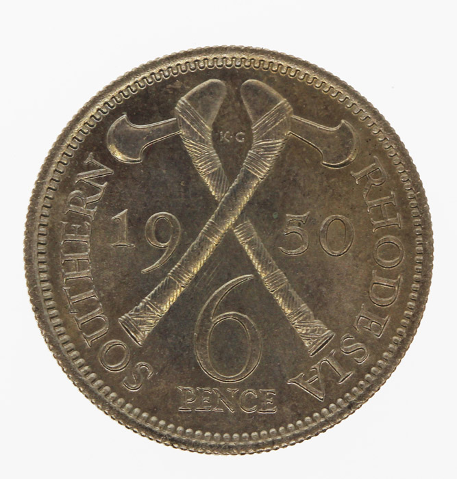 Southern Rhodesia 1950 Sixp... image