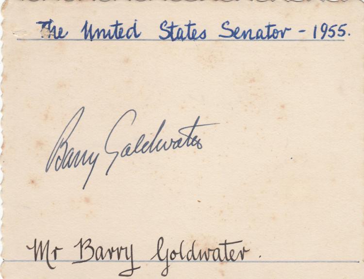 Barry Goldwater early signa... image