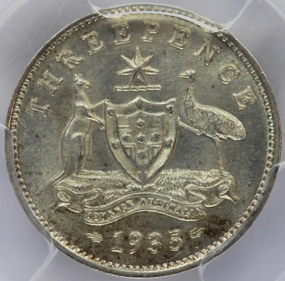 Australia. 1935 Threepence,... image