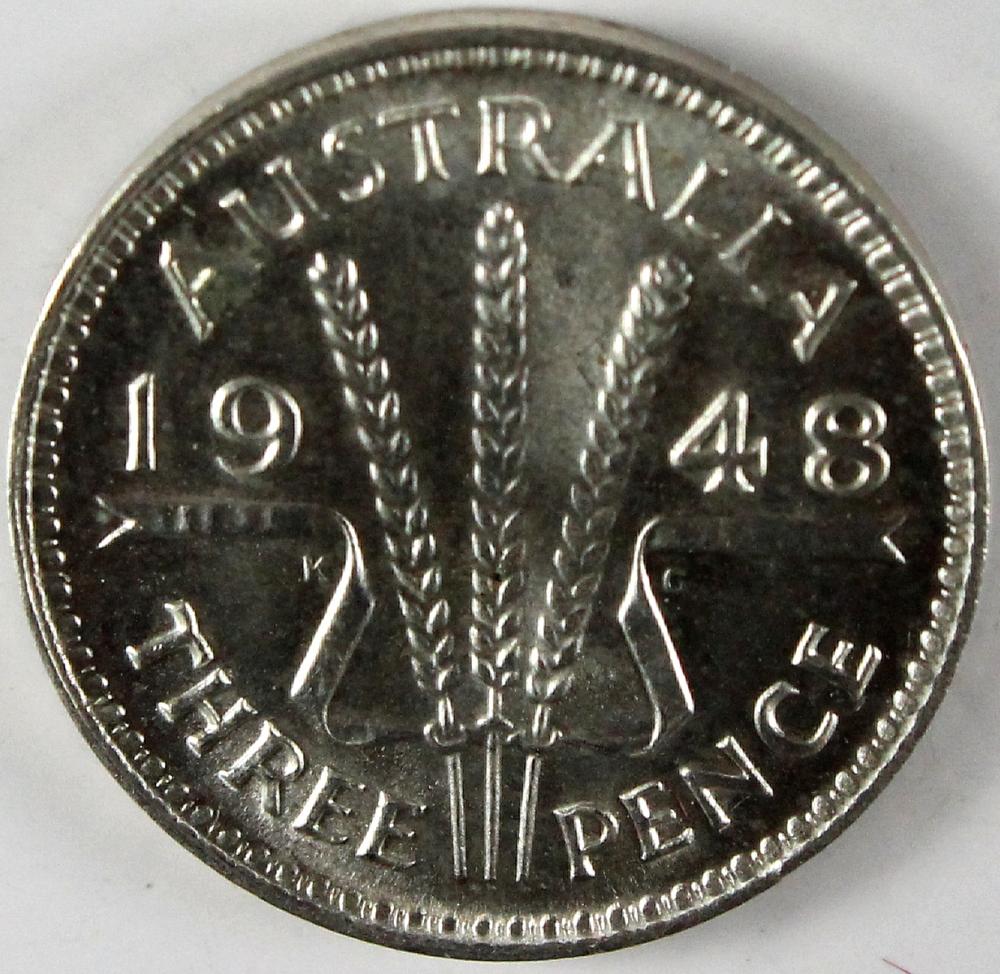 Australia. 1948 Threepence,... image