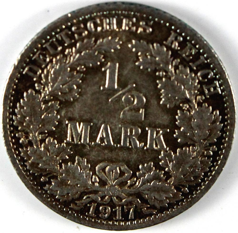 Germany. 1917A Silver 1/2 M... image