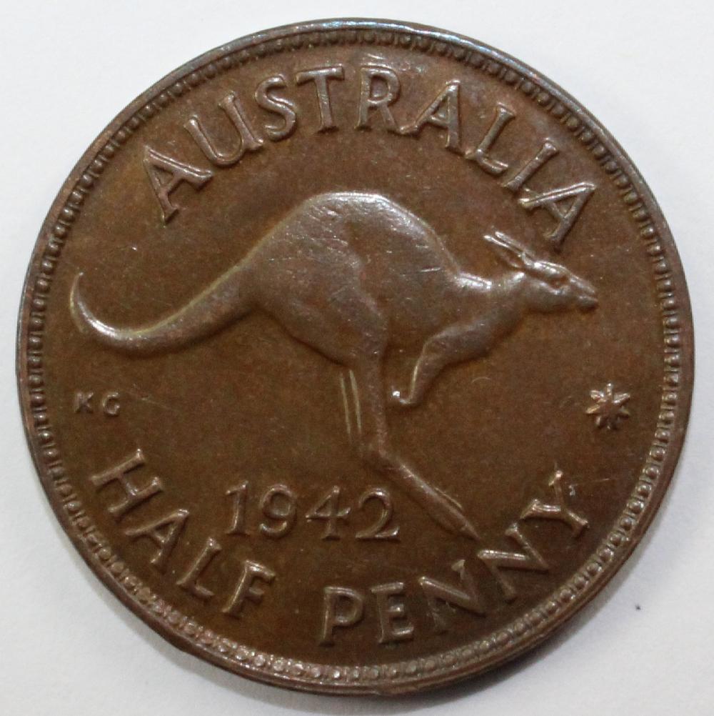 Australia. 1942 (M) Halfpen... image