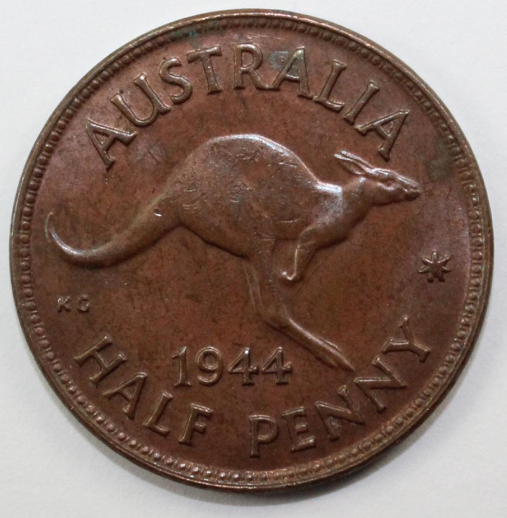 Australia. 1944 (M) Halfpen... image