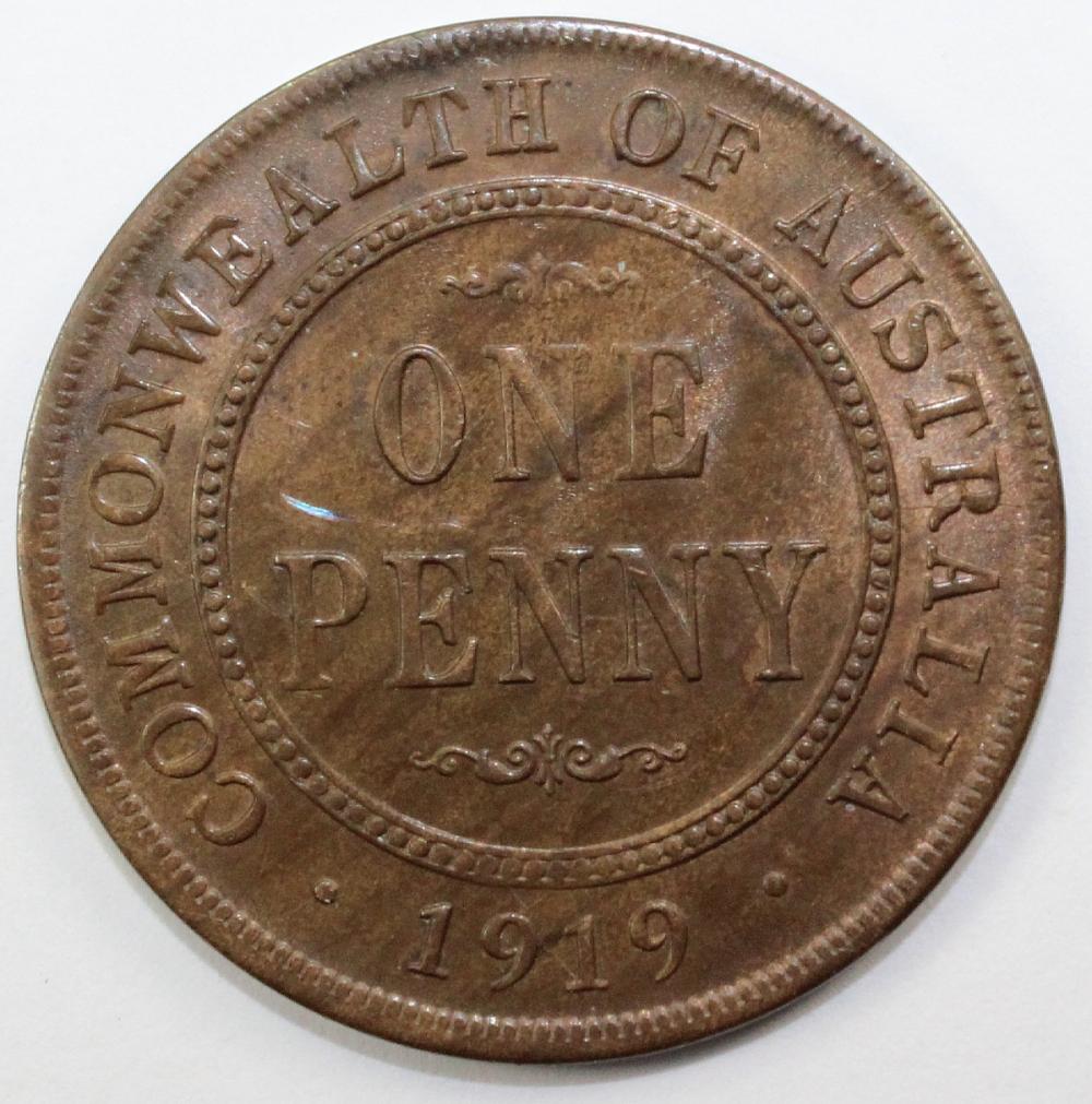 Australia. 1919 Penny, brow... image