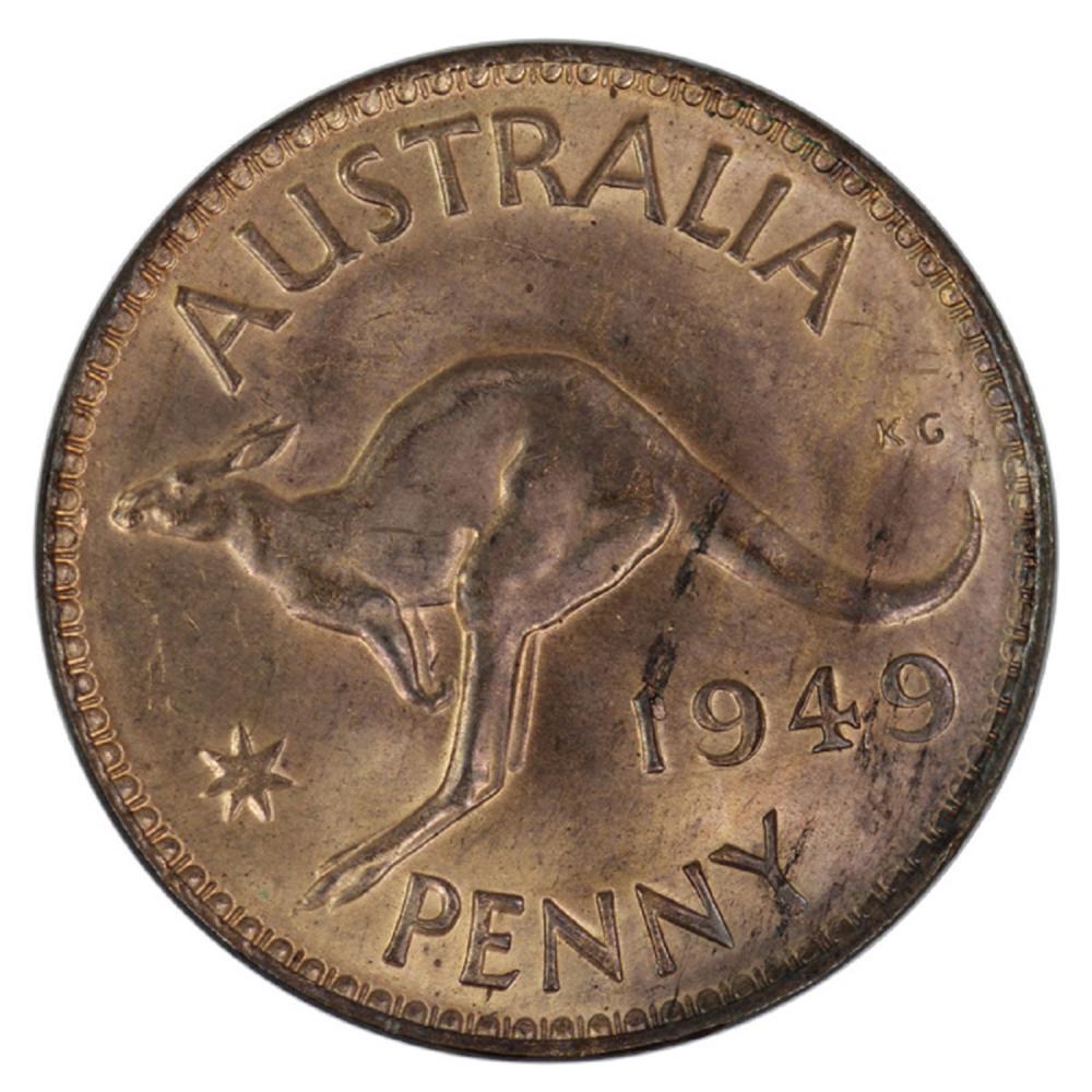 Australia. 1949 Penny, Unci... image