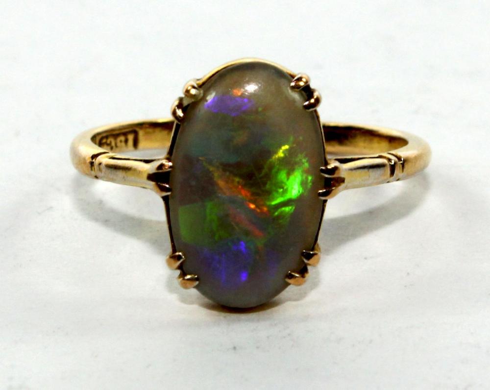 Stylish Solid Opal Ring in ... image