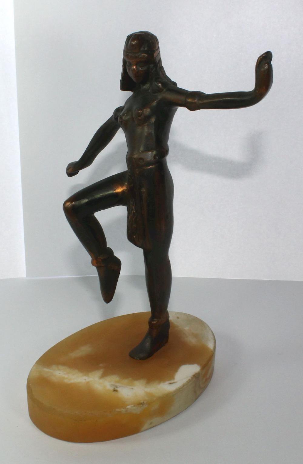 Bronze Egyptian Dancer on a... image