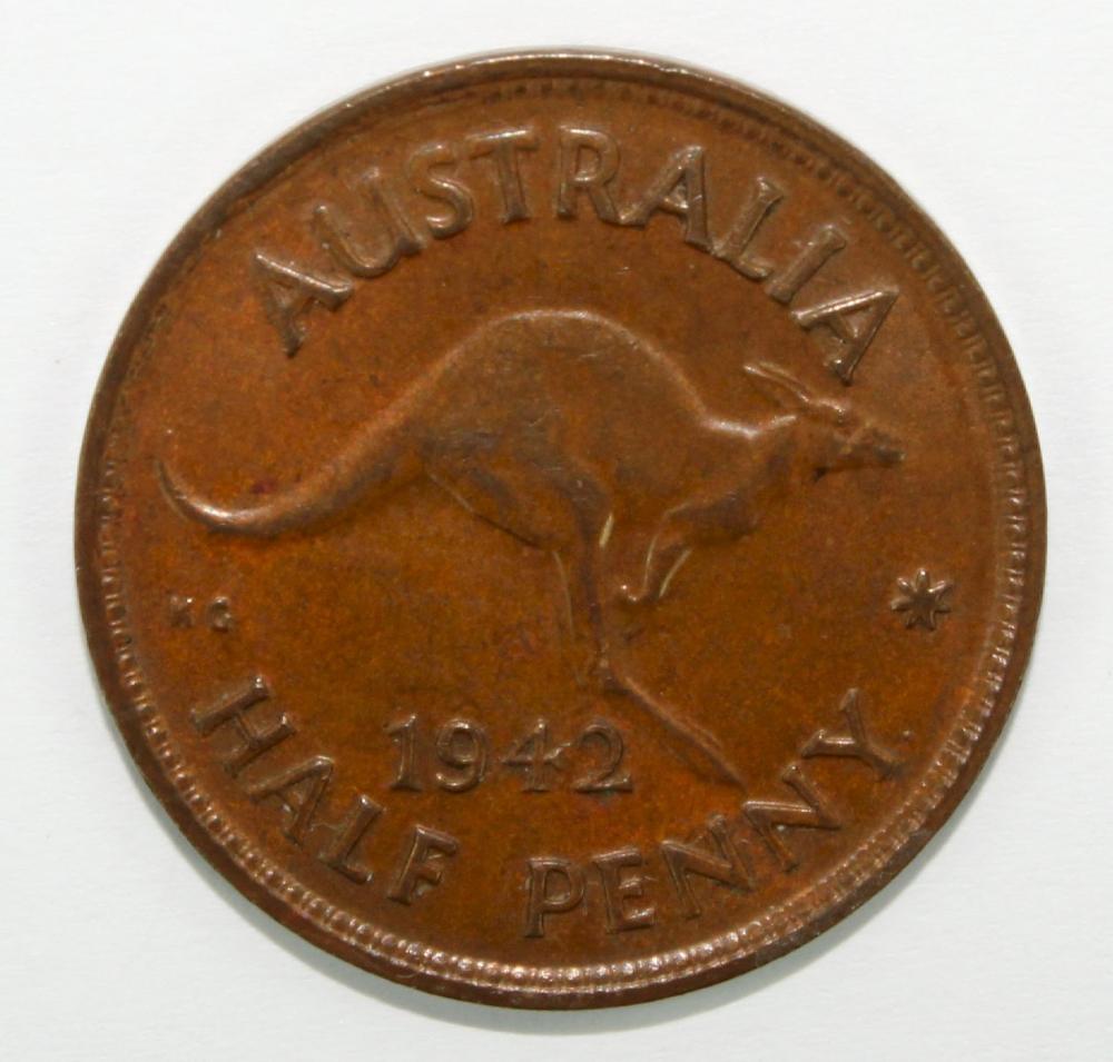 Australia 1942 Y. (P) Halfp... image