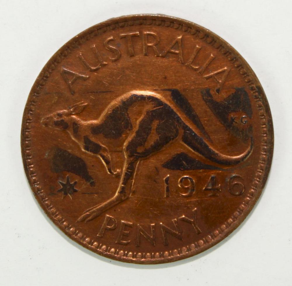 Australia 1946 Penny, Very ... image