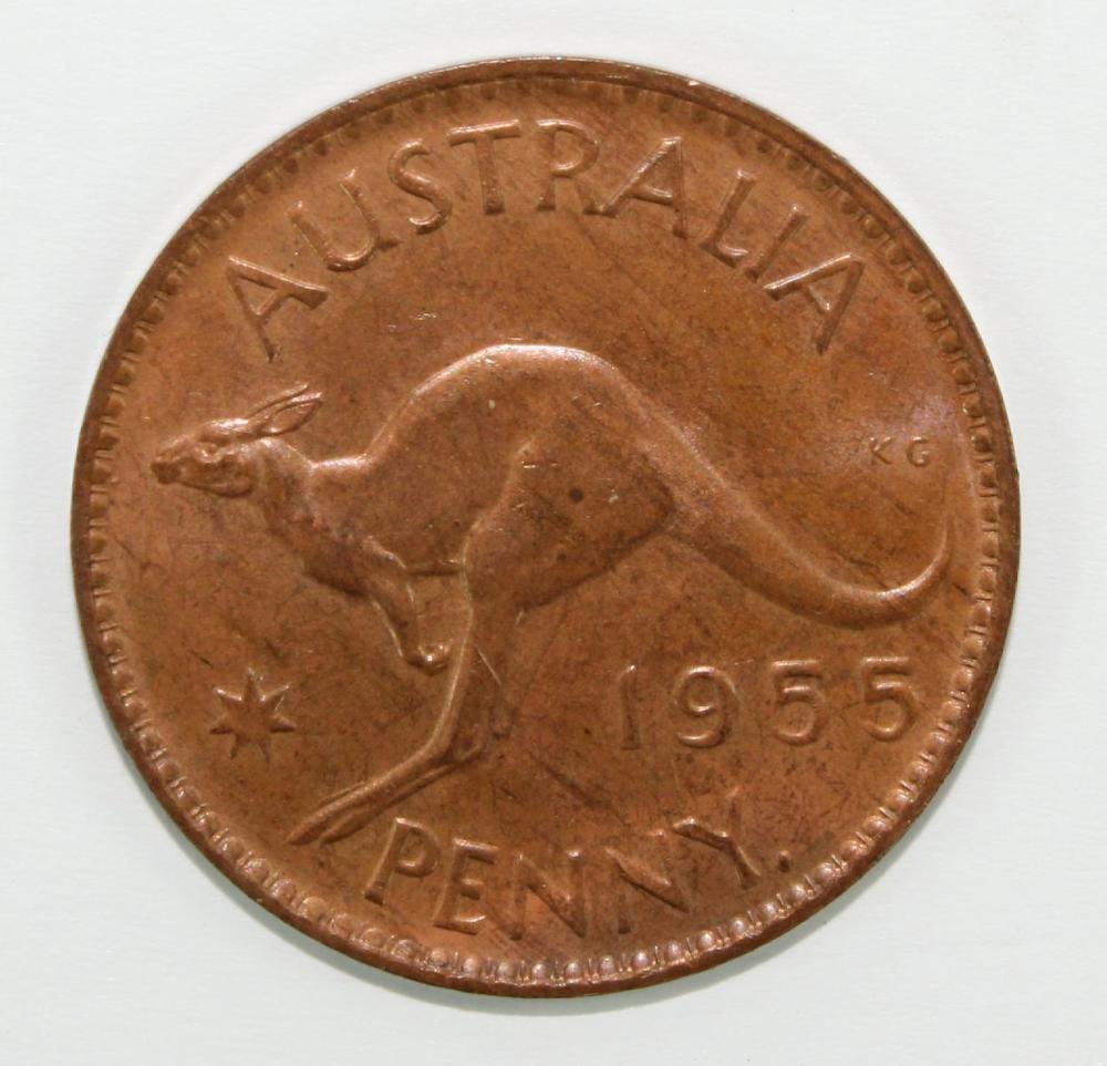 Australia 1955 Y. (P) Penny... image