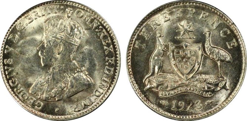 Australia 1923 Threepence P... image