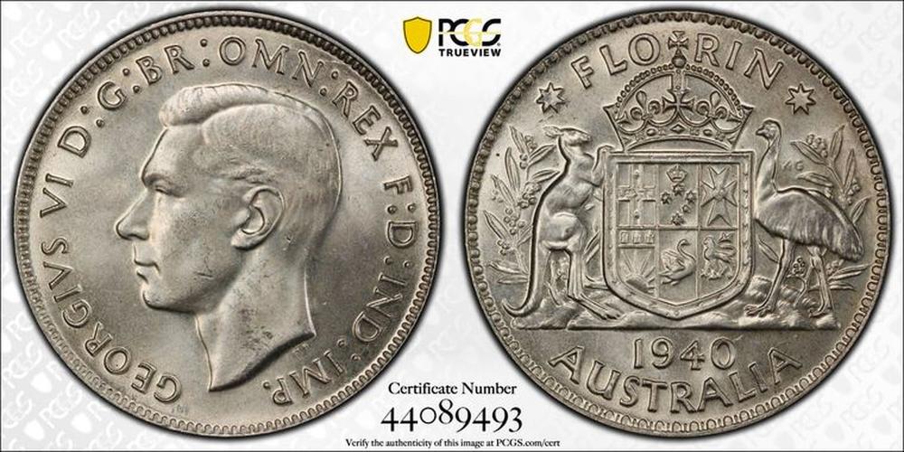 Australia 1940 Florin, PCGS... image