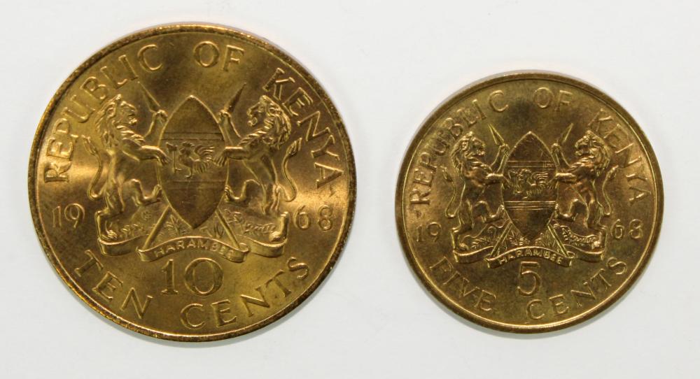 Kenya 1968 Five & Ten Cents... image