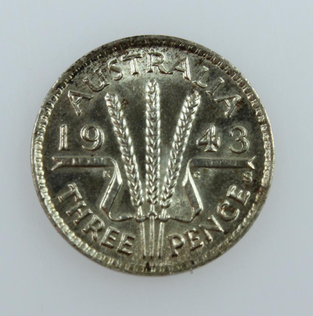 Australia 1943 S Threepence... image