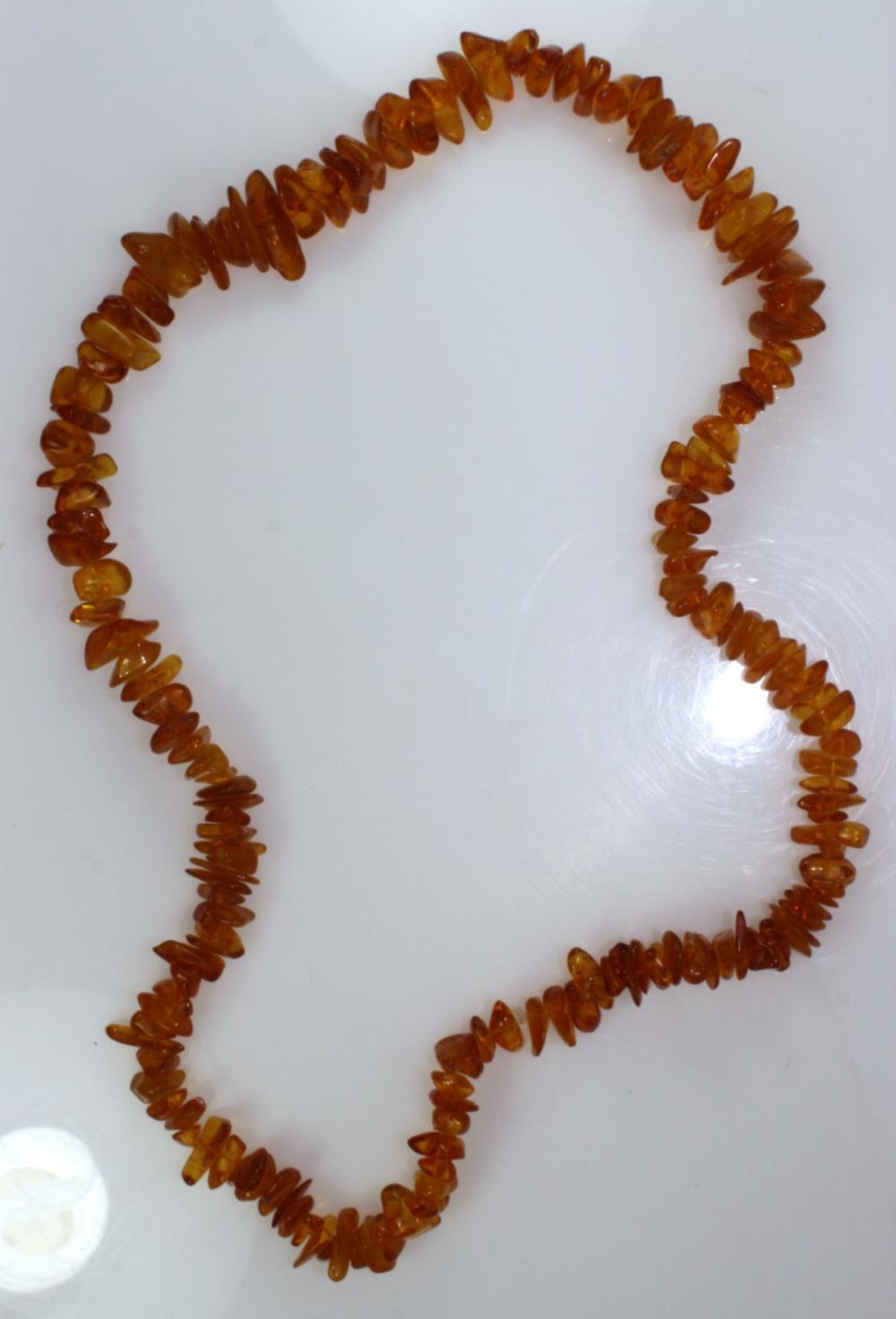 Rough-hewn Honey Amber Neck... image