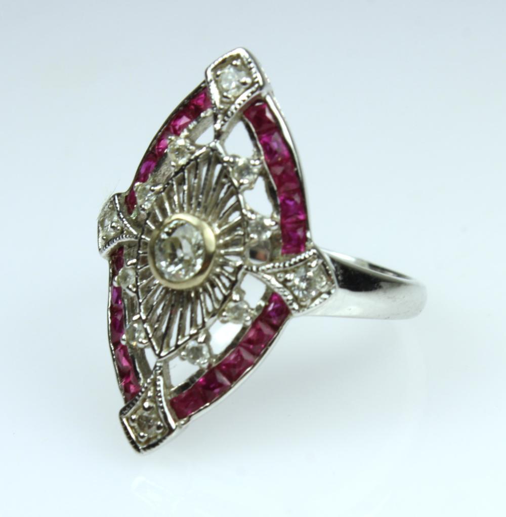 Deco-style Ruby & Diamond R... image