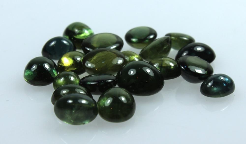 Twenty Green Cabochon Sapph... image