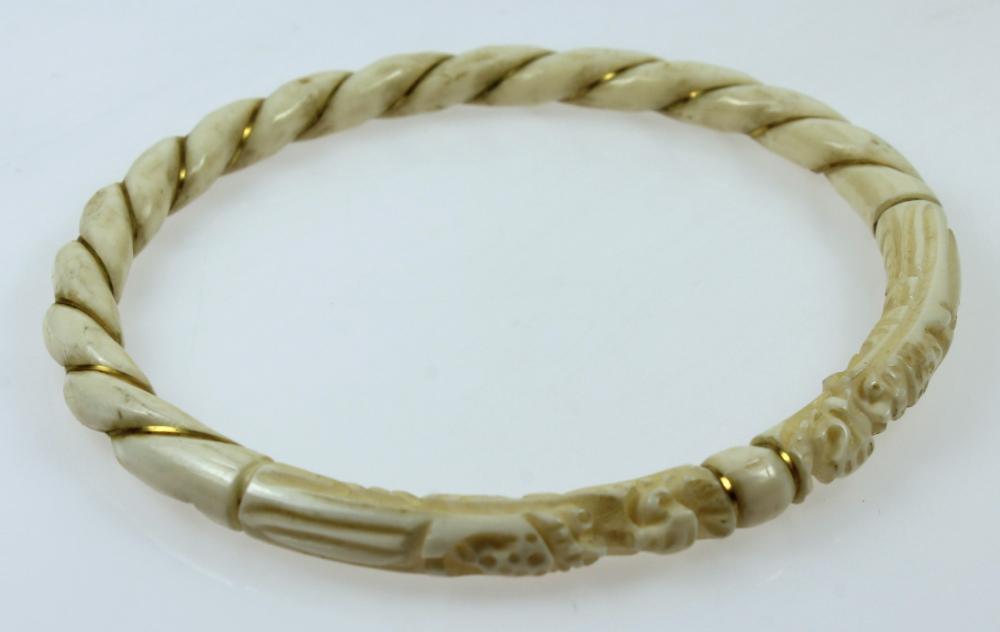 Ivory Bracelet with entwine... image