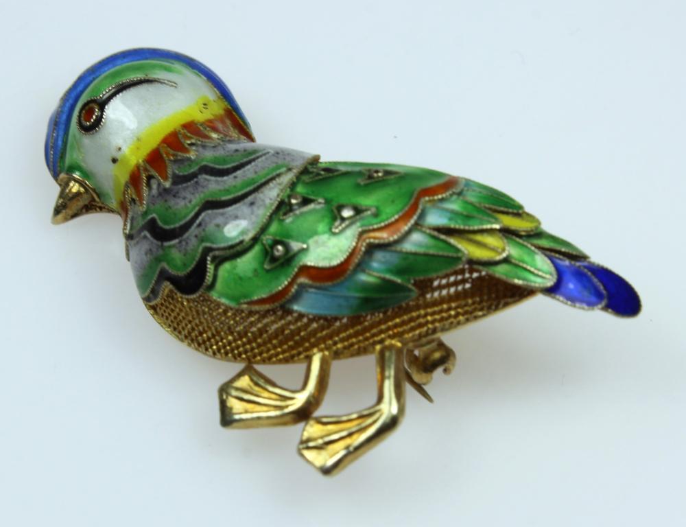 Multi-coloured Enamel Bird ... image