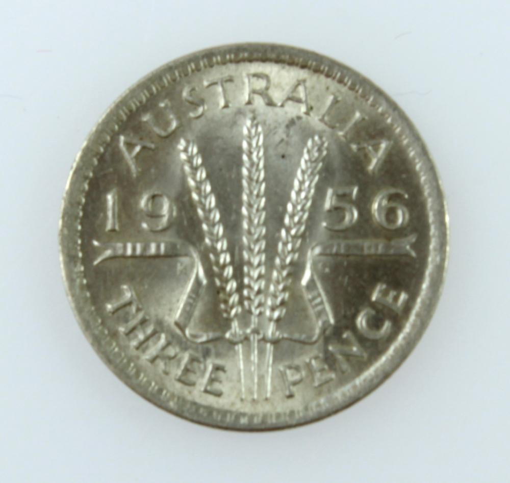 Australia 1956 Threepence, ... image