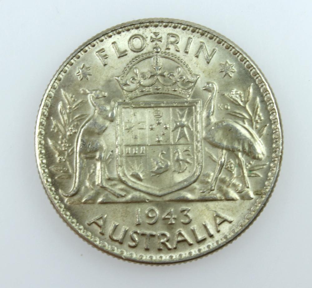 Australia 1943 (M) Florin, ... image