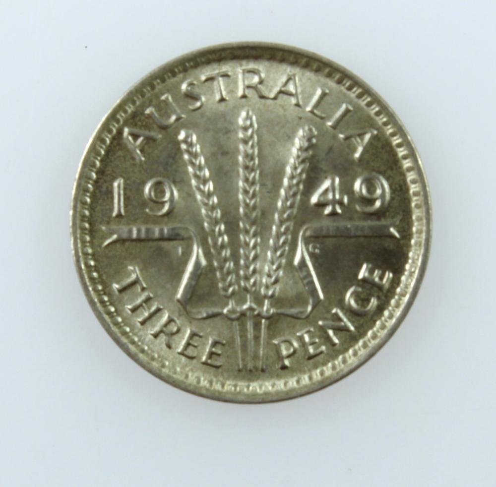 Australia 1949 Threepence, ... image