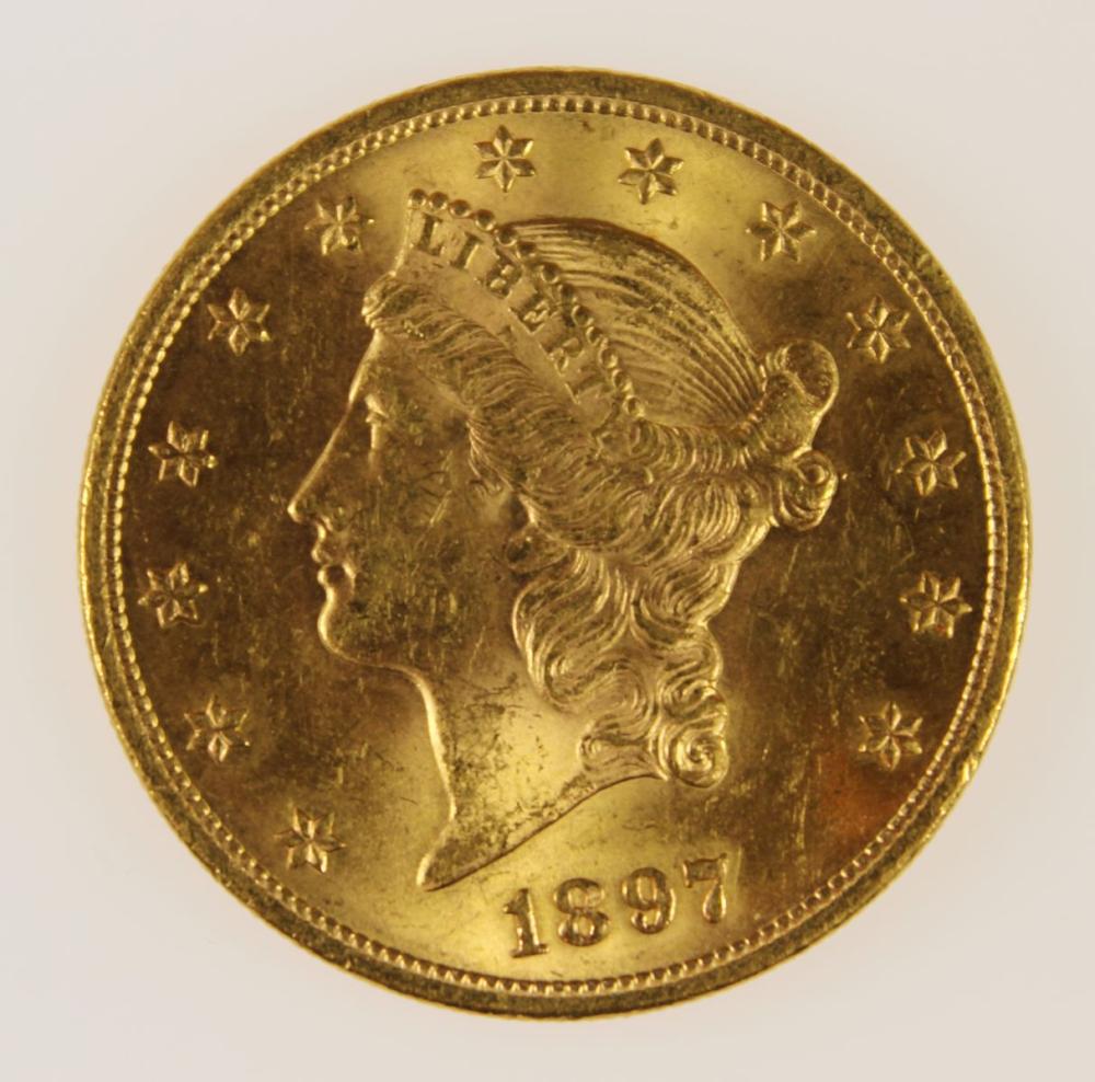 U.S.A. 1897 Gold (900) $20,... image