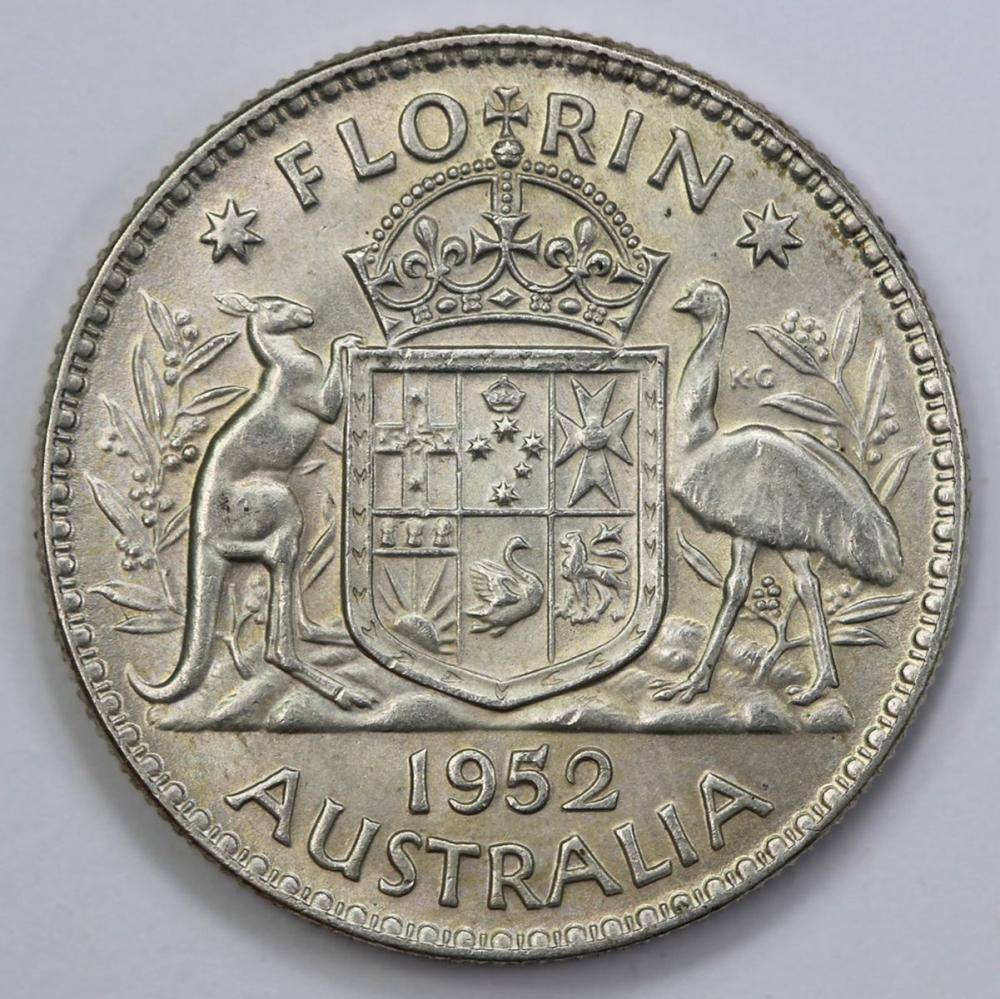 Australia 1952 Florin, Unci... image