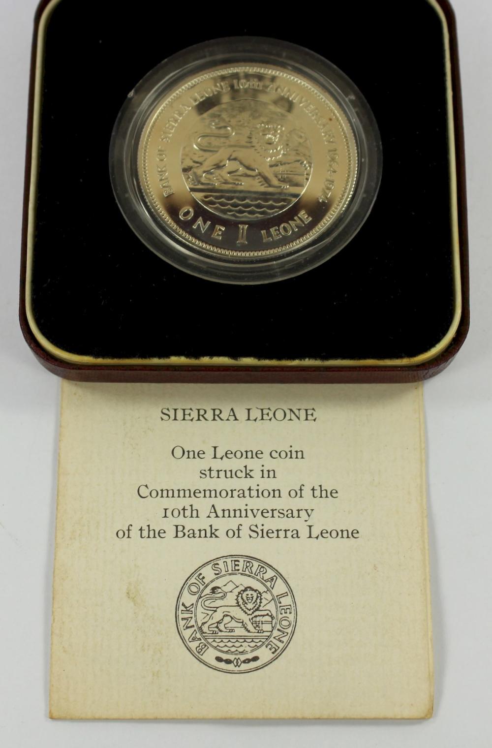 Sierra Leone 1974 Silver (9... image