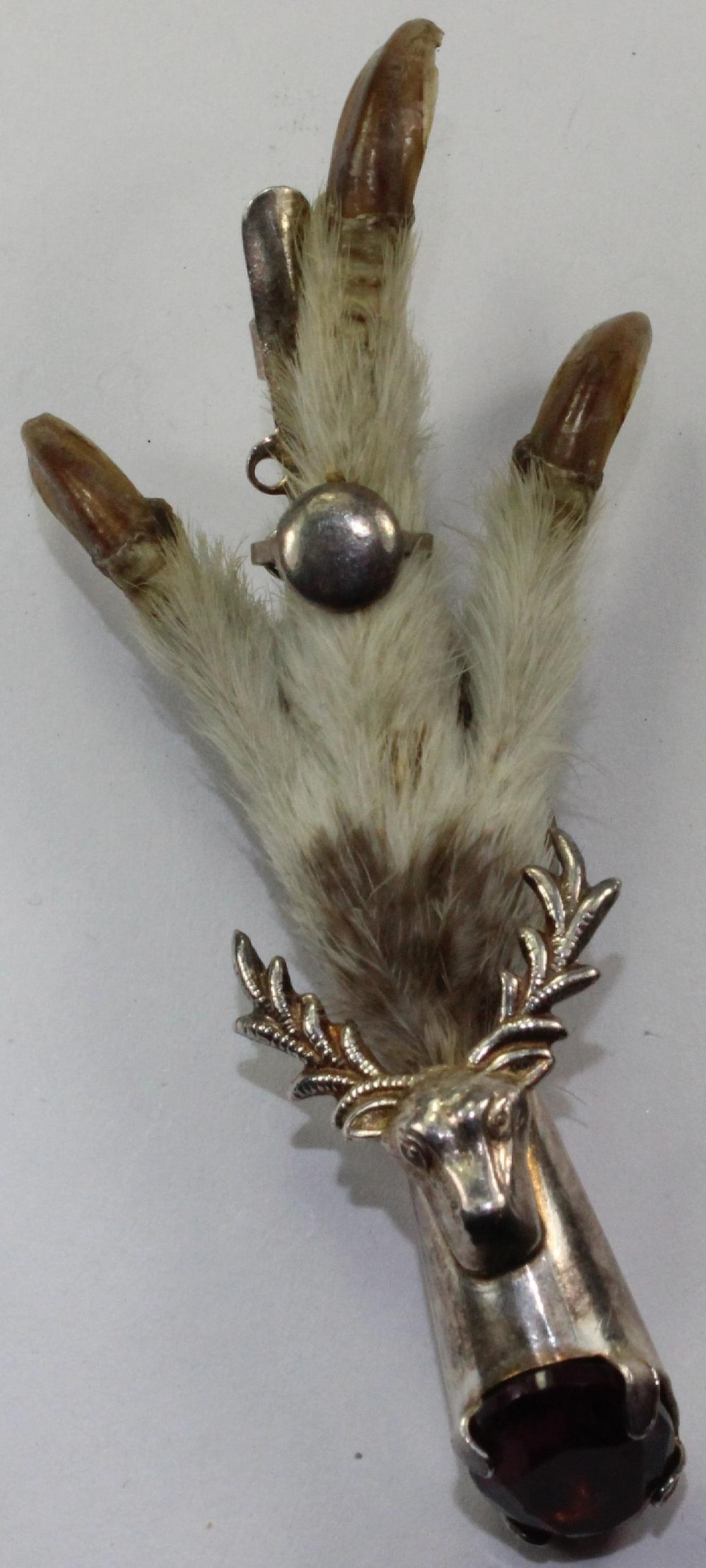 Victorian Grouse Foot Brooch image