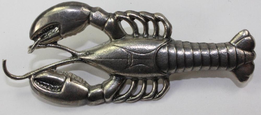 Lobster Brooch in Sterling ... image