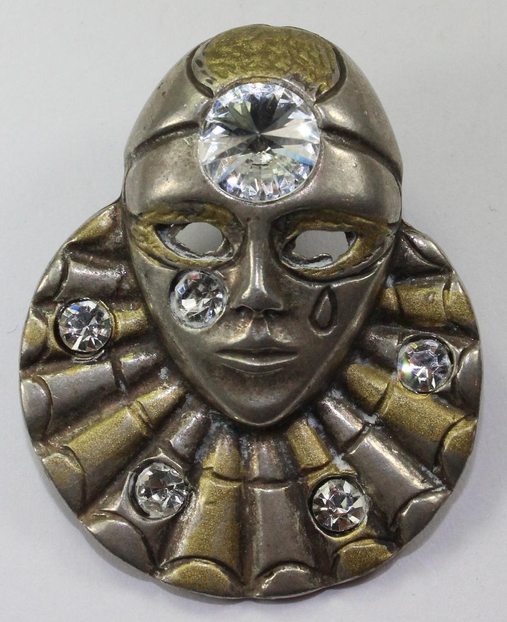 Mask Costume Brooch image