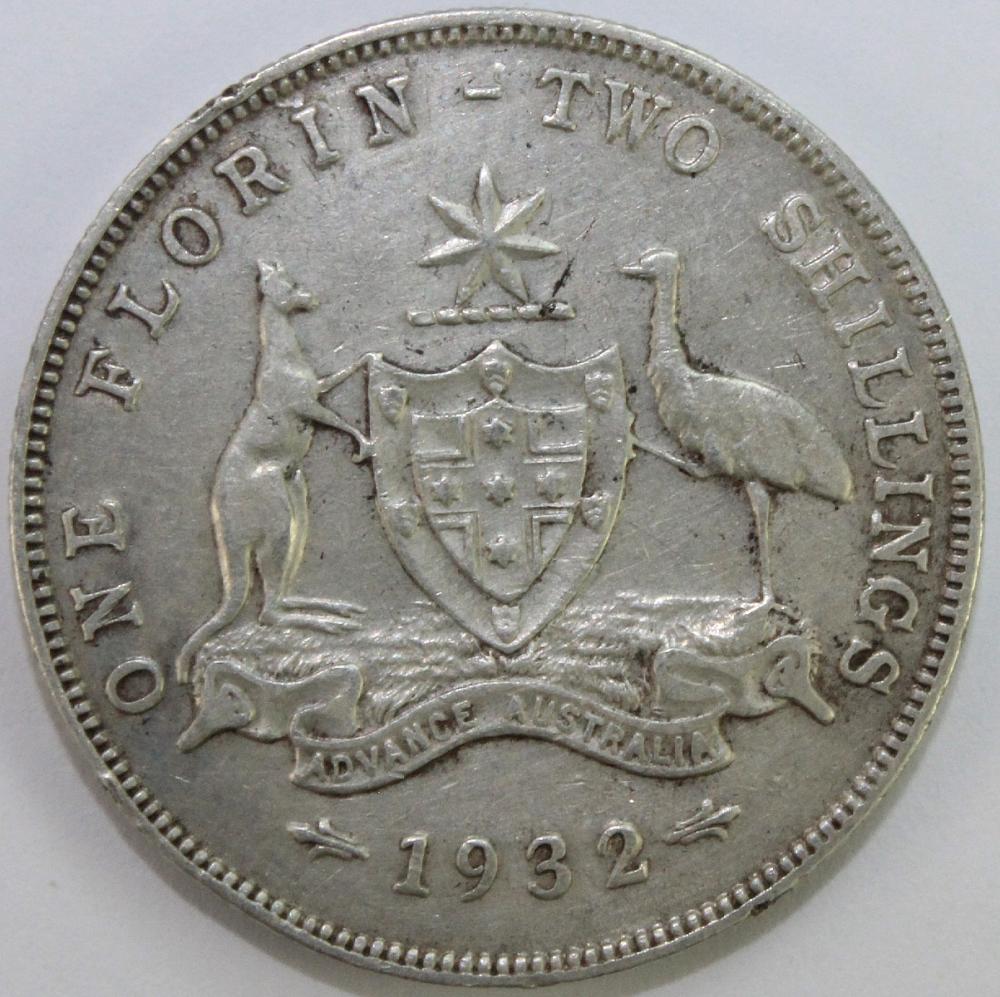 Australia. 1932 Florin, abo... image