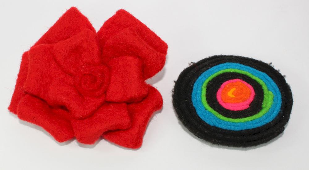 Large Felt Costume Brooches... image