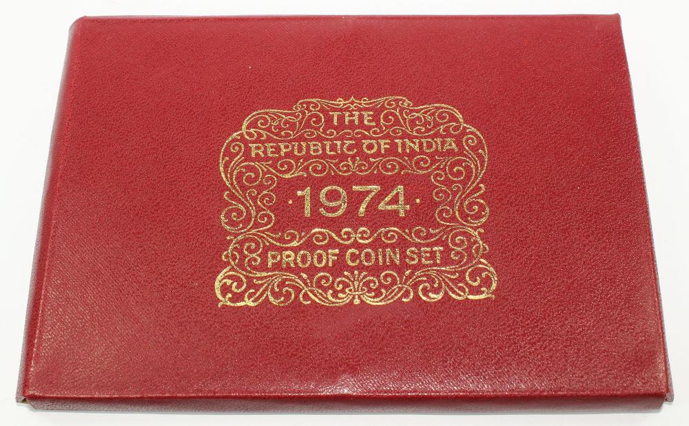 India 1974 B Proof Set, FDC... image