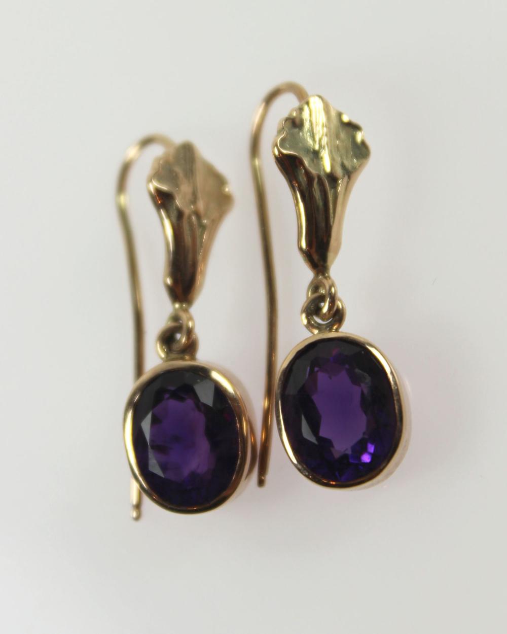 Amethyst Drop Earrings in 1... image