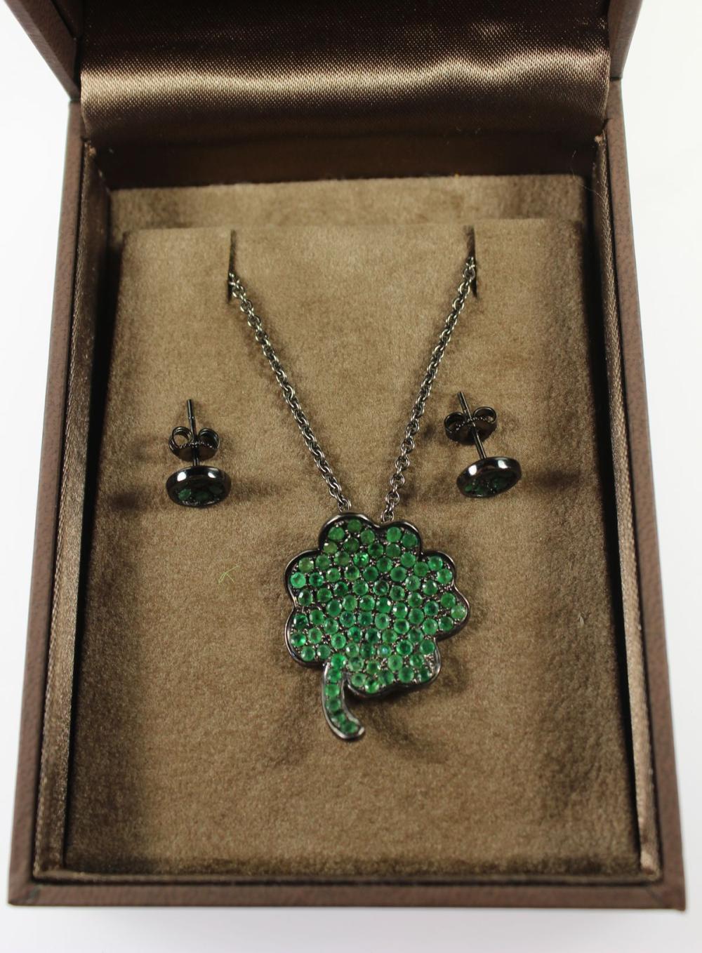 Jan Logan Emerald-set Penda... image