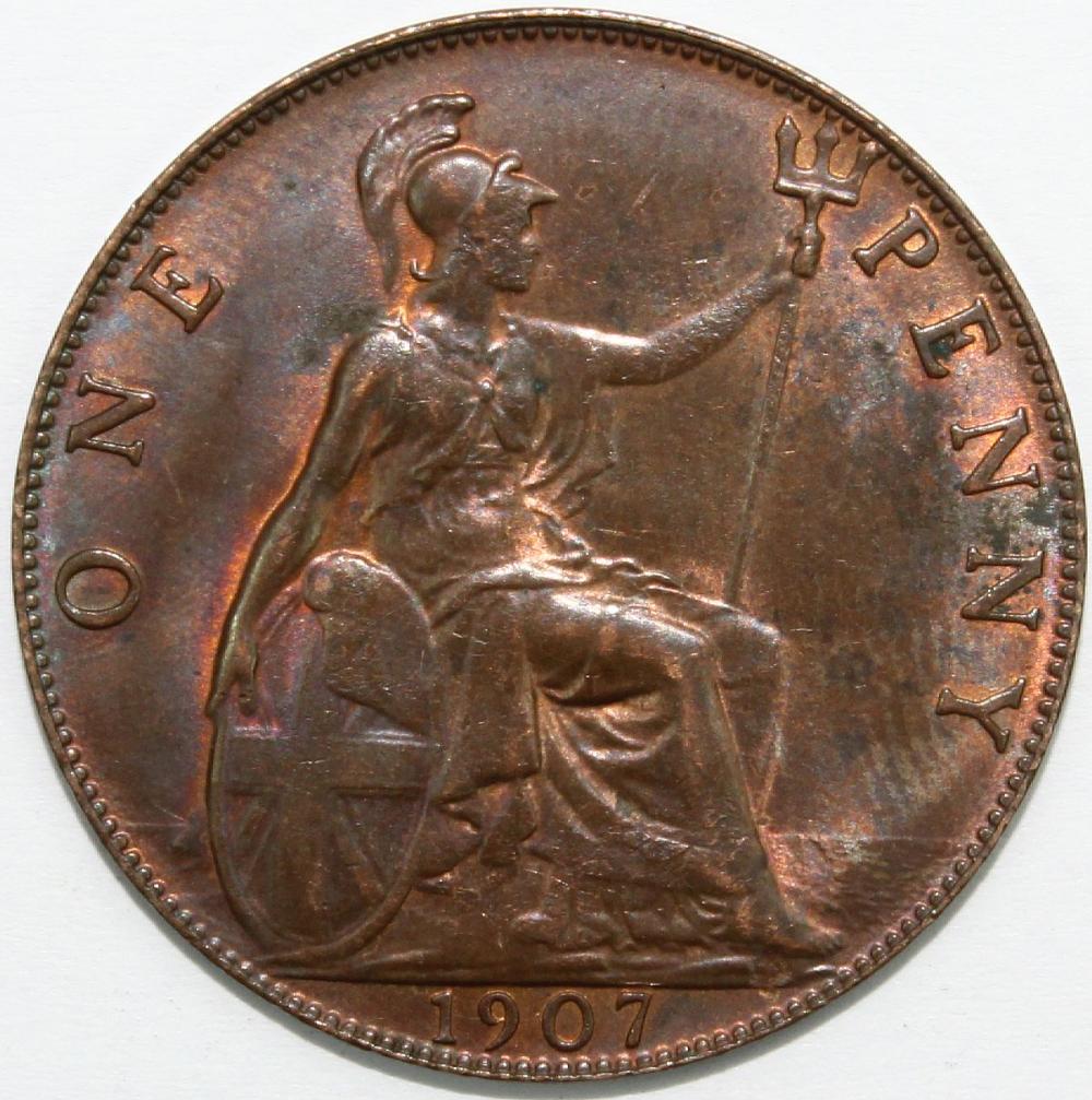 Great Britain 1907 Penny, v... image