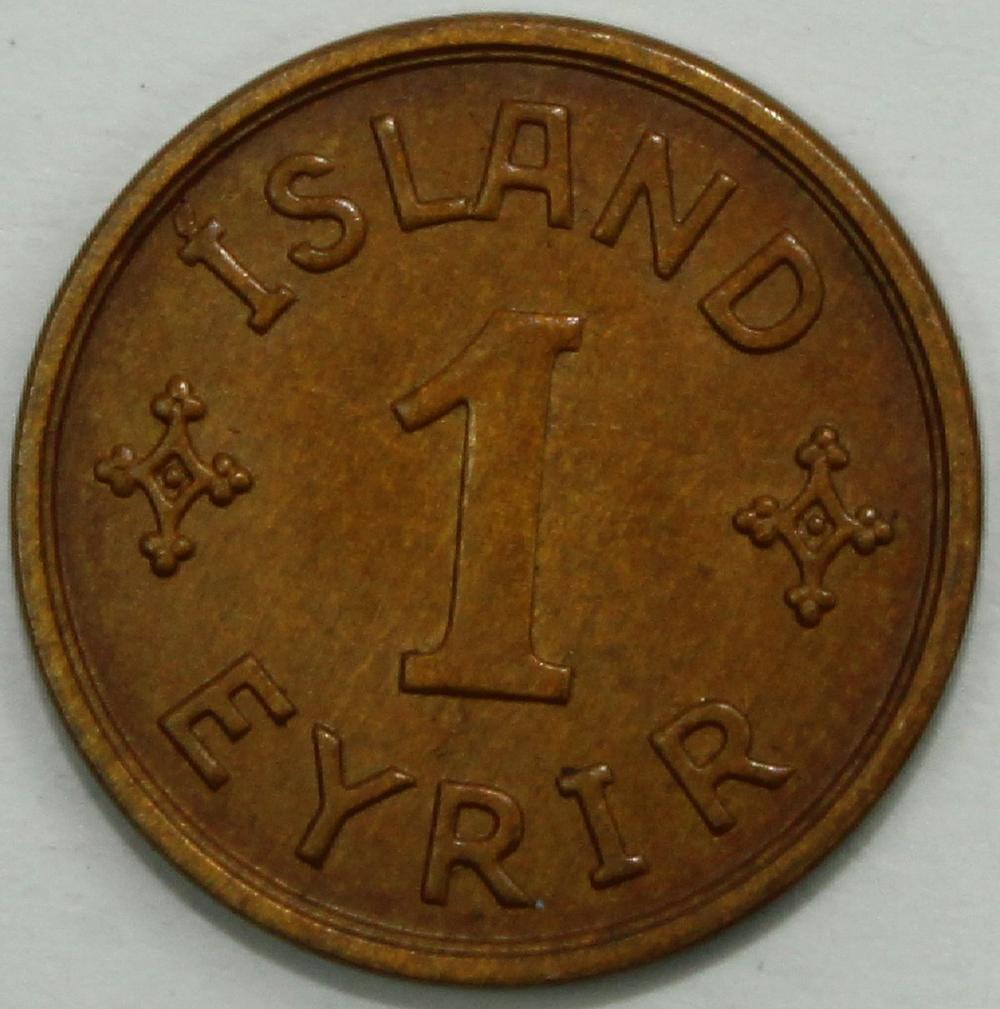 Iceland 1938 Eyrir, Choice ... image