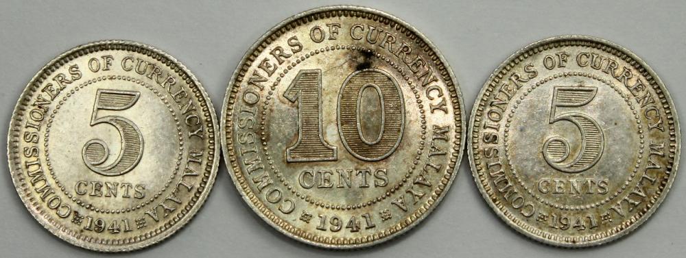 Malaya 1941 Silver (500) 5 ... image