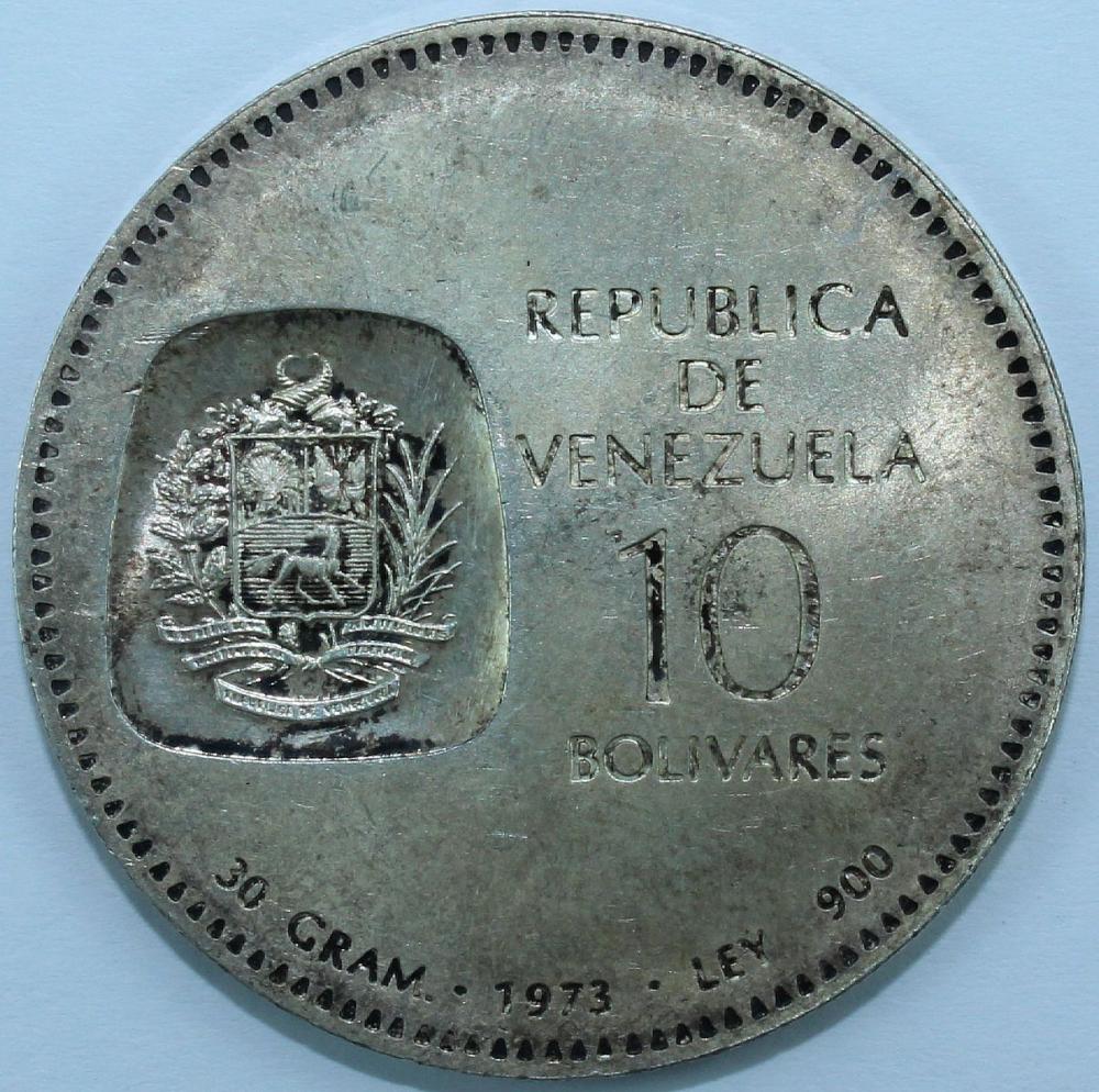 Venezuela 1973 10 Bolívares... image